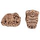 Set of 2 Piece New Mix Wooden Printing Block